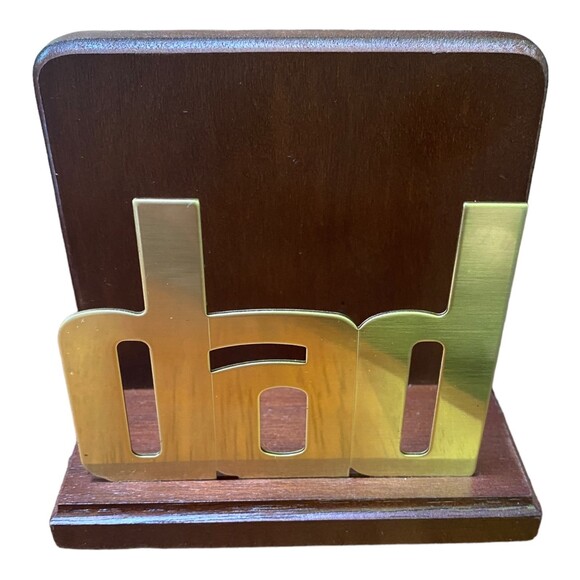 Vtg 80s Avon The Gift Collection "DAD" Letter Holder - Picture 2 of 9